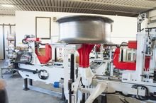 Axial flanging machine