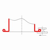 Curling on external flange