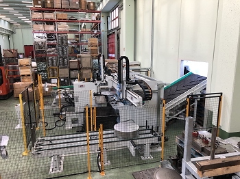 Automatic line for sheet metal discs production